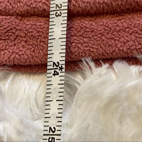 Woolrich Dusty Rose Fleece Full Front Zipper Jacket Size Medium - Picture 10 of 11